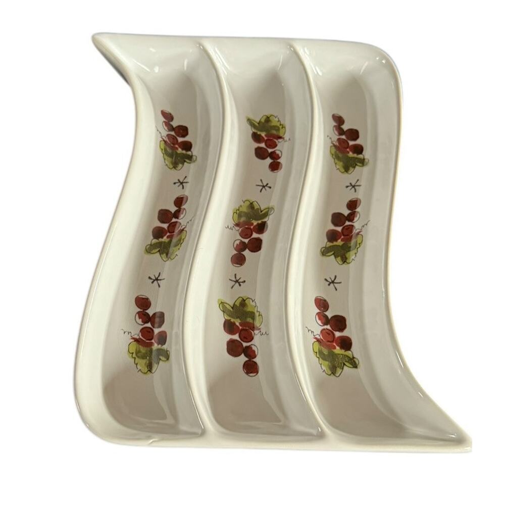 Olive Pickle Grape Serving Dish Salad California Pottery Julia Junkin Design‎